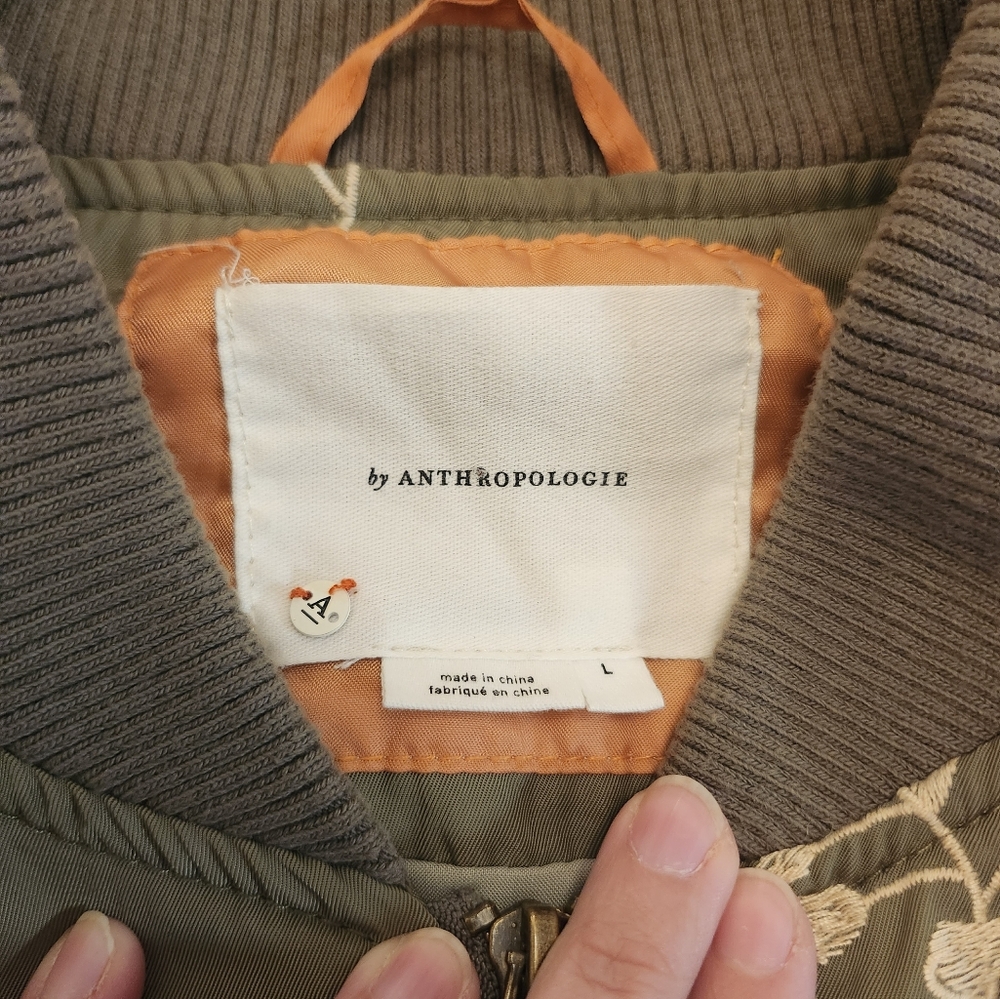 Anthropologie Ainsley Embroidered Bomber Jacket - Picture 9 of 9